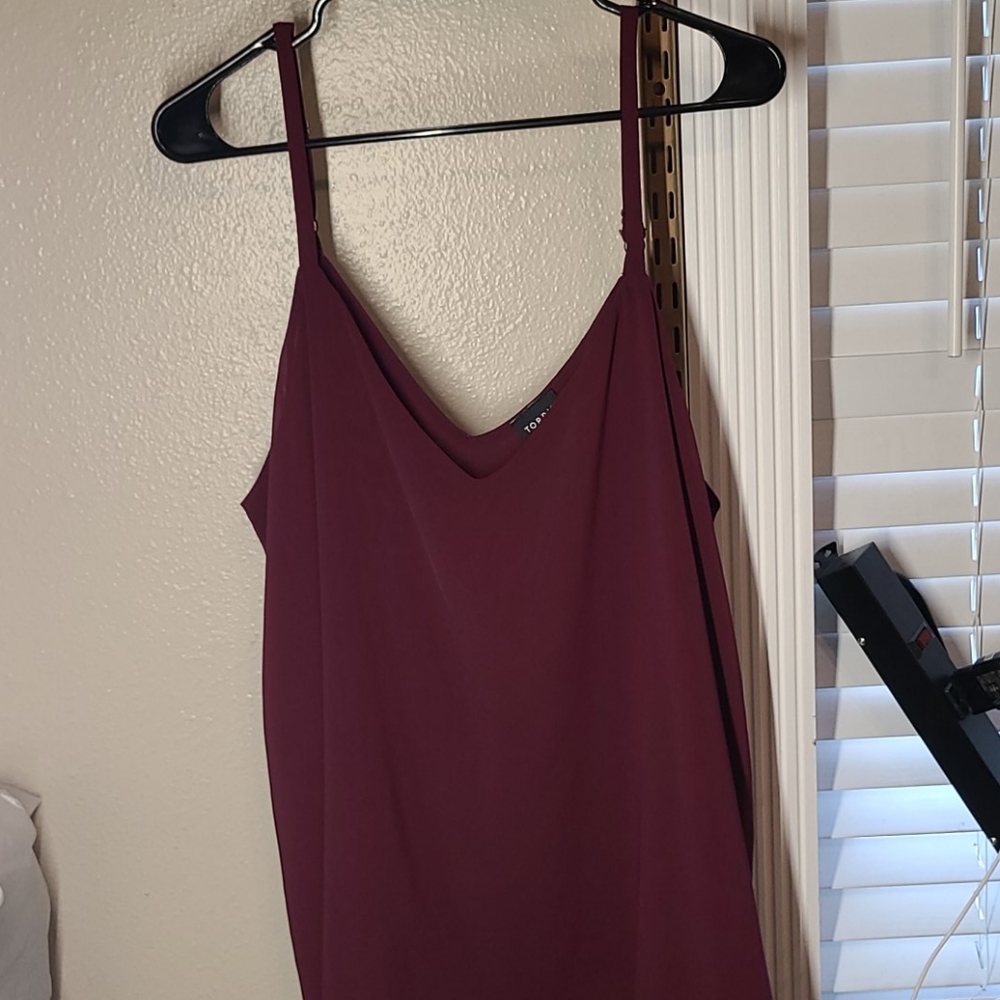Burgundy Swing cami